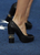 *** Chanel Gold Split 'CC' Logo Heels, Escarpins; SS 2008 (Black Leather), ASO Lady Gaga ***
