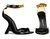 Tom Ford Gold Chain Ankle Wedge Heels: ASO Rihanna