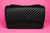 * 2015 Chanel So Black Chevron Quilted Lambskin Jumbo Classic Double Flap Bag, Black Hardware *