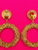 * Chanel Vintage 1993 Large Lava Hoop Drop Earrings 24K Gold CC Clip-On 93P *