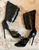 2013 ARCHIVE RUNWAY Tom Ford Triple Buckle Black Leather Gladiator Sandals: 40