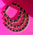 ** Chanel Black Leather + Gold Chain, Layered Necklace: ASO Linda Evangelista 90's **