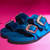 Manolo Blahnik X Birkenstock 1774 Arizona Crystal-Embellished Blue Velvet Sandals