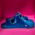 Manolo Blahnik X Birkenstock 1774 Arizona Crystal-Embellished Blue Velvet Sandals
