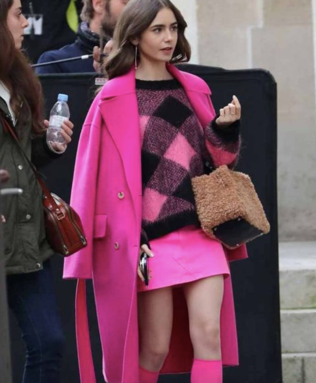 Kenzo pink coat shop