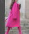 Kenzo Wool + Cashmere Belted Pink Coat; ASO Emily Cooper (Emily in Paris)