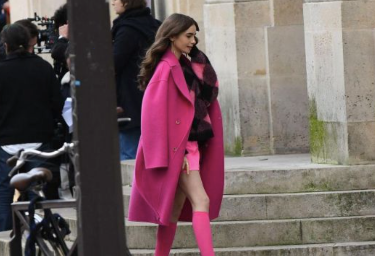 kenzo pink dress emily in paris Emily in paris Kenzo dress size 38/ UK 10