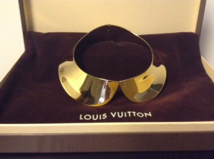 Louis Vuitton Peter Pan Hide & Seek Gold-Plated Collar Necklace