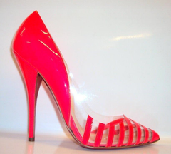 Christian Louboutin Pivichic 120mm Pink Rose Paris PVC