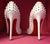 Christian Louboutin Pigalle White Spiked 120mm Pumps