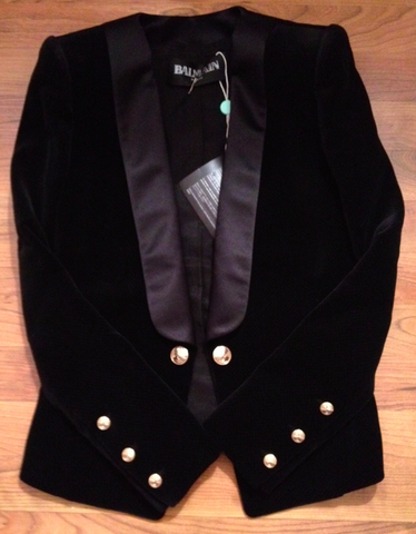 Balmain Black Velvet Blazer: ASO Christine Centenera @ Fashionweek