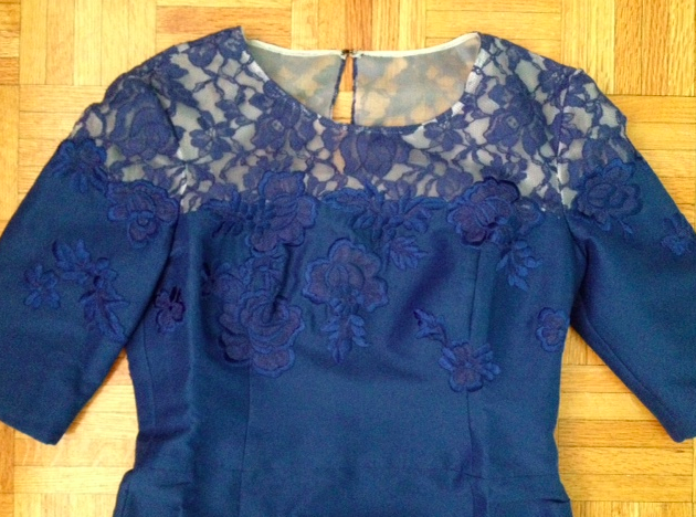 kai dress blue Erdem Blue Lace Jacquenta Dress: ASO Kate Middleton