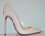 Christian Louboutin So Kate 120mm White Glacier Glitter
