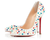 ** Christian Louboutin Pigalle 120mm Multi Matte Gomme Spiked Pumps **