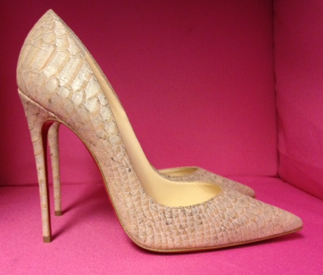 ** NIB Christian Louboutin So Kate Cork Embossed Pump **