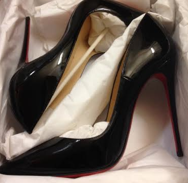 Christian Louboutin So Kate 120mm, Black Patent