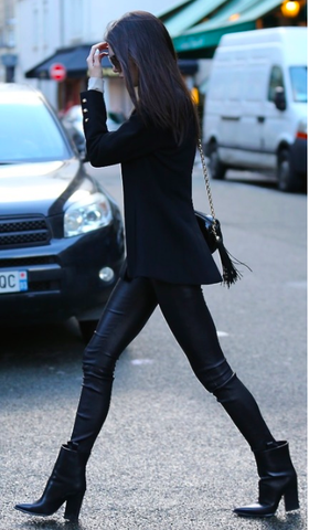 Celine Fall Black Leather Boots: ASO Kendall Jenner