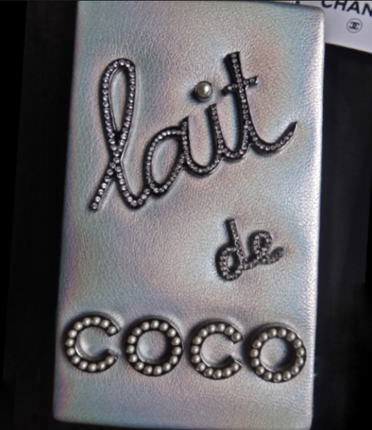 Chanel RUNWAY Milk Carton Lait de CoCo Silver Supermarket
