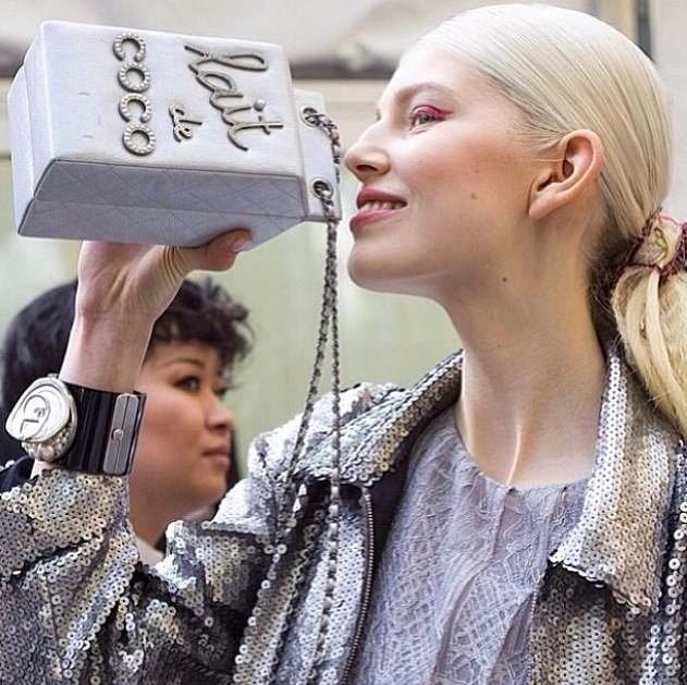 Chanel RUNWAY Milk Carton 'Lait de CoCo' Silver Supermarket