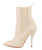 ** NIB Christian Louboutin Tucson Cap-Toe Red Sole Bootie, Nude: Kylie Jenner **