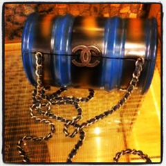CHANEL PARIS DALLAS Oil Drum Handbag Clutch Crossbody