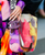 ** 2015 Chanel Multicolor Tie Dye Messenger Bag - Spring Summer - Graffiti Canvas Strap **