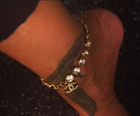 ** Chanel Vintage Rhinestone Charm Anklet: ASO Rihanna **