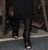 *** 2015 Givenchy Spring Narlia Over-The-Knee Boots, Black Leather: Kim Kardashian, Kendall Jenner **