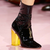 Christian Dior Fall 2015 Latex Patent Boots Lucite Crystal Heel