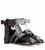 ** NIB RUNWAY: Miu Miu Buckled Leather, Satin BLACK Cameo Ballet Flats **