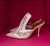 ** Givenchy 'Rooja' Pointy Toe, White Lace Mule, Slingback: Rihanna **