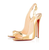 *** Christian Louboutin Allenissima, Gold 130mm Slingback ***