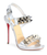 *** NIB Christian Louboutin Silver Patent Spiked Sandals ***