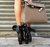 ** 2016 NIB CHANEL Ankle Wrap Around Leather, Kangaroo Bow Boots Black Leather: @upcloseandstylish **