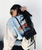 * 2016 NIB Paris Salzburg 2016 Black Quilted Leather and Shearling Backpack: ASO Kylie Jenner *