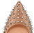 Christian Louboutin Pigalle 120 Spiked Pumps: Nude with Silver Spikes