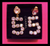 * VINTAGE GLAMOUR Chanel ( No. 5 ) Number Five Rhinestone Earrings *