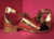* RUNWAY Chanel Gold Leather Ankle Strap Brogue Oxfords (Cut-Out Sandals) *