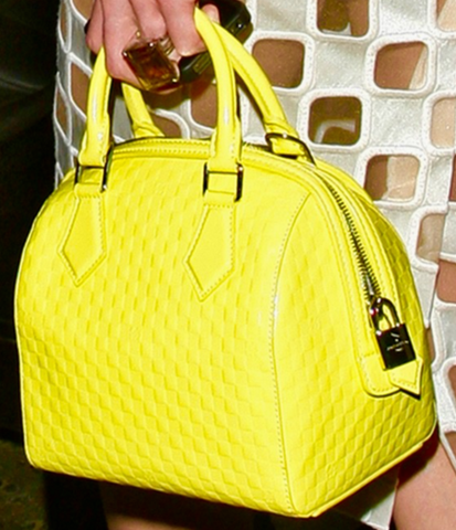 ** Louis Vuitton Yellow Damier, Speedy Cube PM **