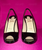** Christian Louboutin Black Patent Flo Slingback, 120MM **