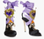 2017 RUNWAY Dsquared Dsquared2 Lace-Up Embellished Satin, Purple Ribbon Sandals